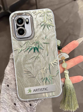 适用一加15手机壳13T玉骨竹手链12保护套11女ACE5PRO高级感ACE6全包3V国潮2V国风oneplus新款竞速版至尊防摔