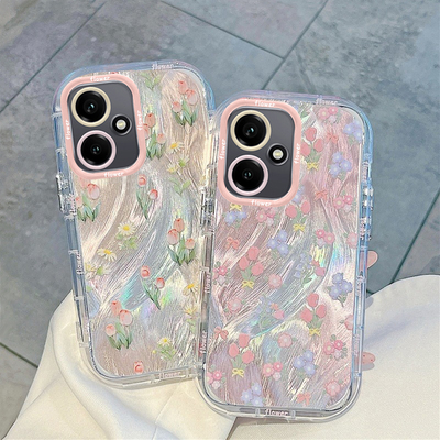 适用荣耀系列郁金香手机壳