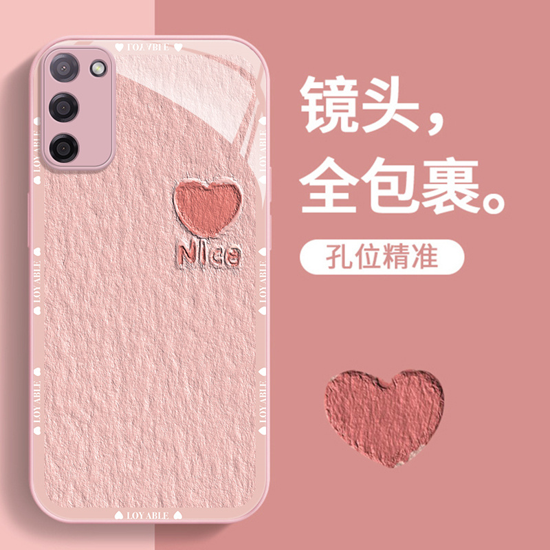 OPPOA55钢化玻璃ins风手机壳防摔