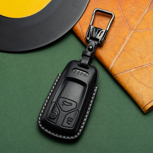 2024款 奥迪A4L钥匙套真皮Q5L钥匙扣Q7车钥匙包A5专用高档全包围男