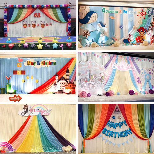 开学舞台幼儿园幕表演区布