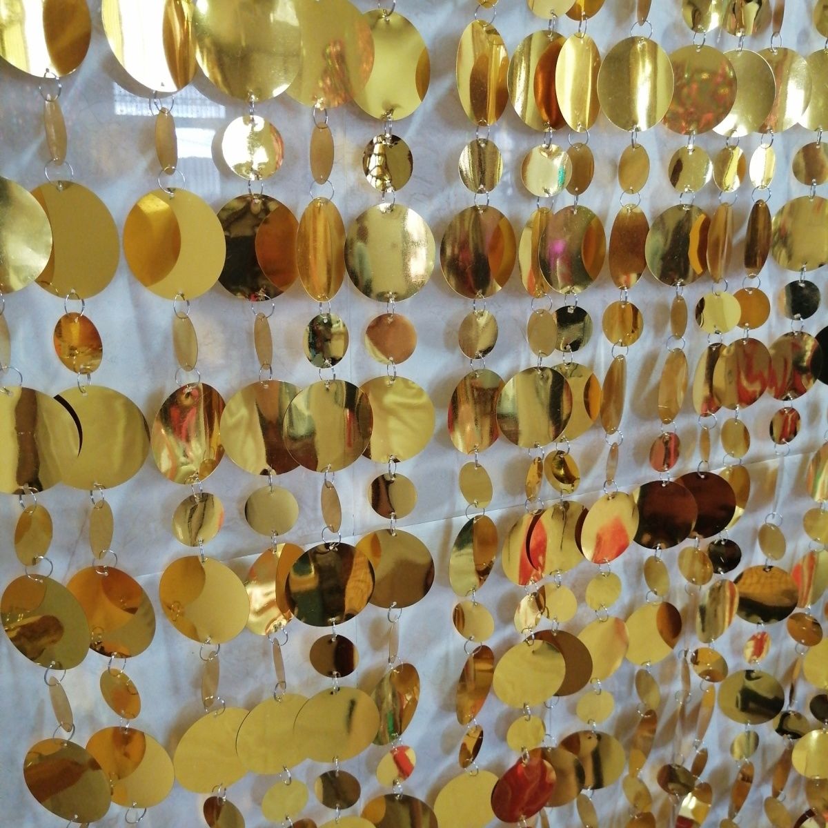 婚庆道具金色亮片背景墙婚礼派对装饰布置用品舞台背景墙