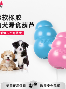 KONG幼犬葫芦漏食球耐咬小型犬宠物嗅闻益智丰容藏食磨牙狗狗玩具