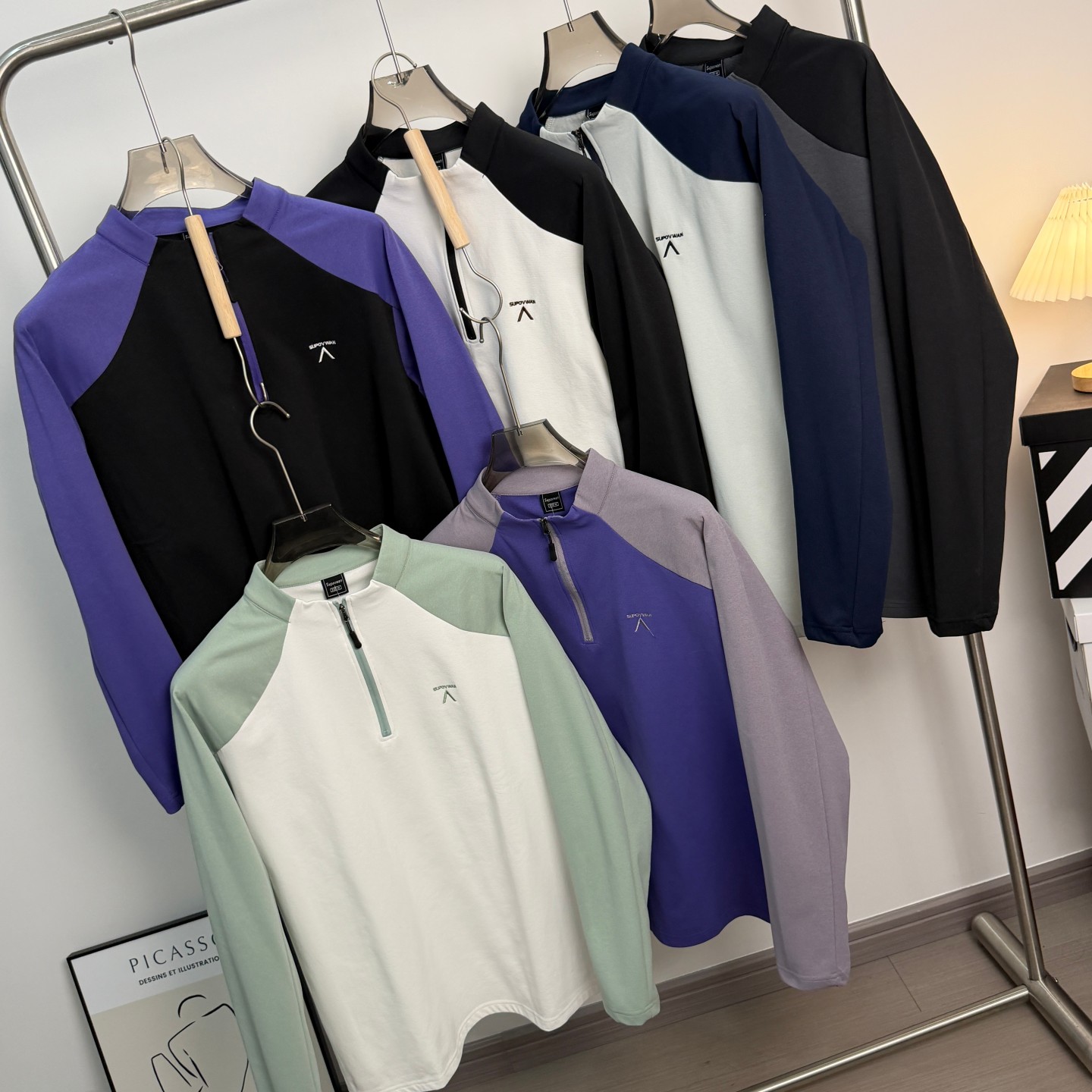 户外山系！双面暖绒！秋冬男女半拉链保暖亲肤运动休闲打底衫T恤