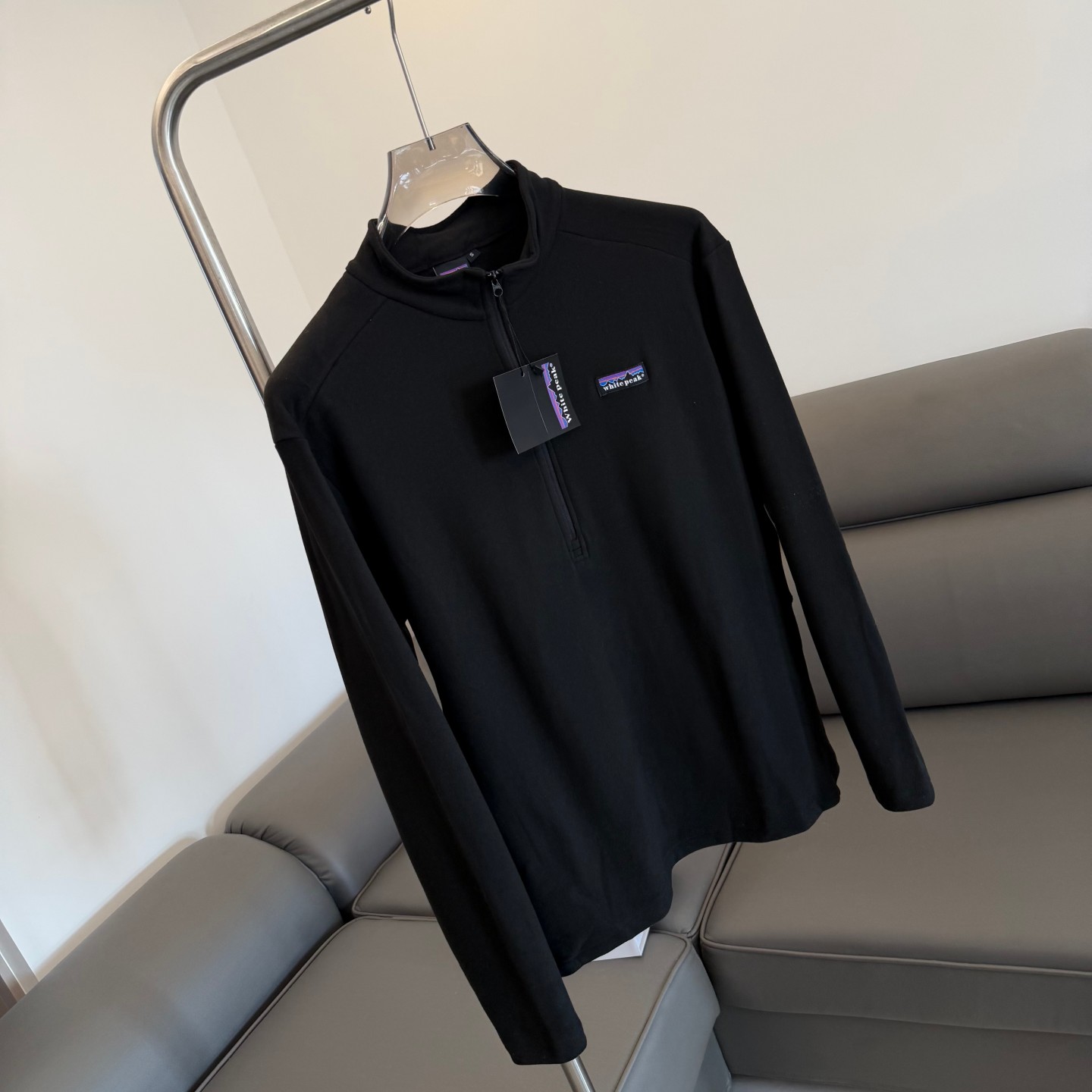 平替款！双面德绒！秋冬男士半拉链立领弹力抓绒保暖休闲长袖卫衣