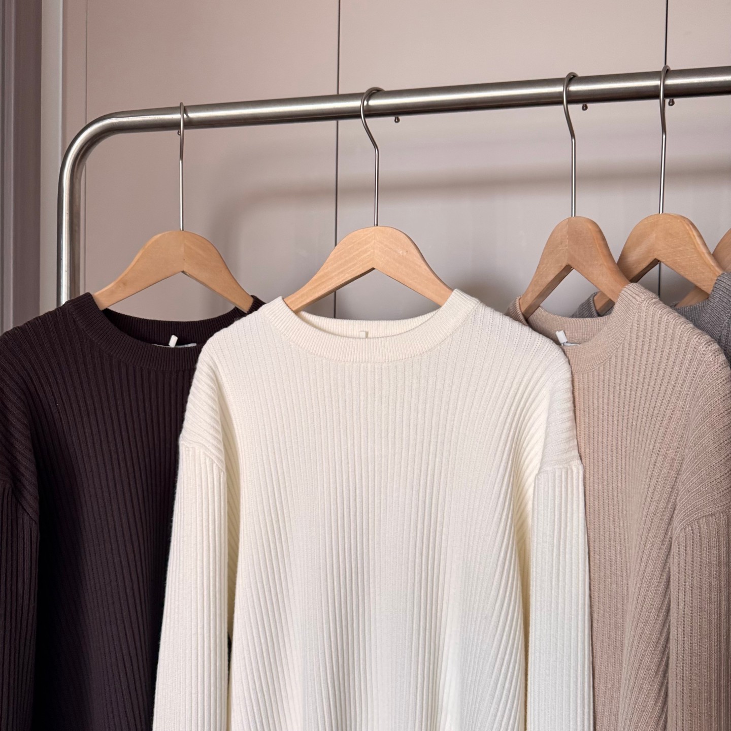 纯色极简风！460G重磅毛衣百搭内搭针织衫秋冬男士圆领套头打底衫