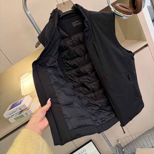 袅家机能！户外猛货！冬季新品都市机能立领鸭绒羽绒服马甲外套男