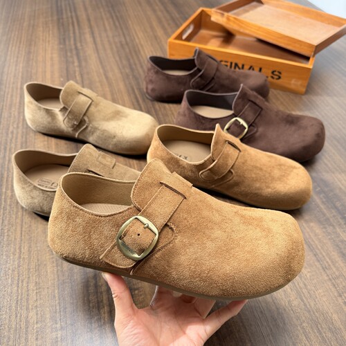 大牛货！春季男士户外时尚复古百搭防滑休闲鞋懒人一脚蹬勃肯鞋潮