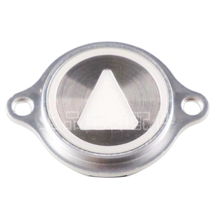 通力电梯配件KDS50 圆形带耳不锈钢按键双耳盲文红光白光双插按钮