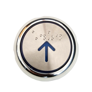 电梯按钮 德奥电梯按键KA313/KA313B.PCB圆形配件 蓝光红光带盲文