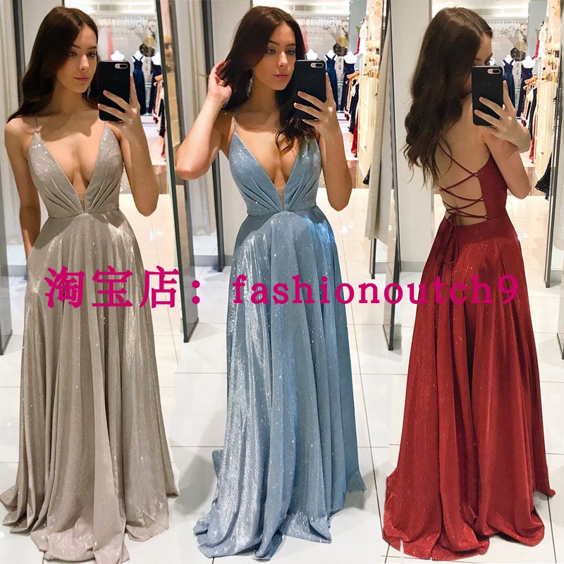 2023 suspender backless dress slim long skirt露背连衣裙