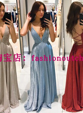 2023 suspender backless dress slim long skirt露背连衣裙
