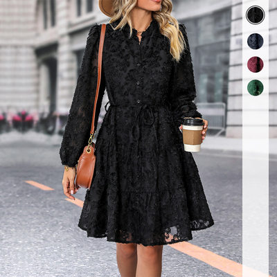 2023 Autumn Fashion Long sleeved Women's Dress 连衣裙