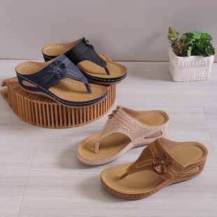 2025 Fashion Leisure Hollow Slope Heel Casual Sandals