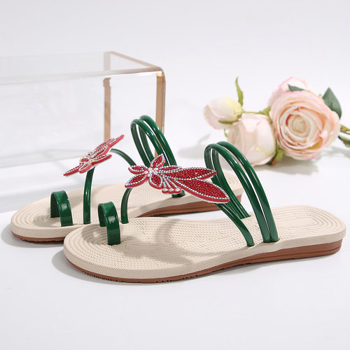 2025 clamp toe cool mop anti slip comfortable beach shoes