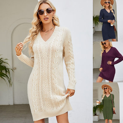 2023 Sweater Winter Fashion Style Underlay Knitted Dress毛衣