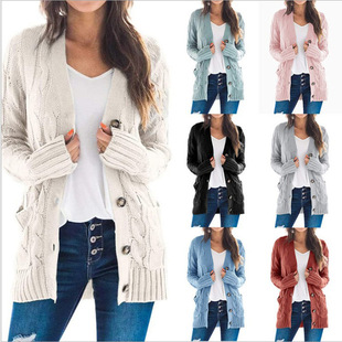 Knitted Coat Large 2023 Cardigan Sweater Women