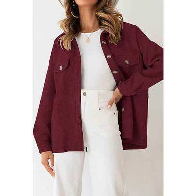 2023 Solid Color Cardigan Fashion Casual Women's Coat外套