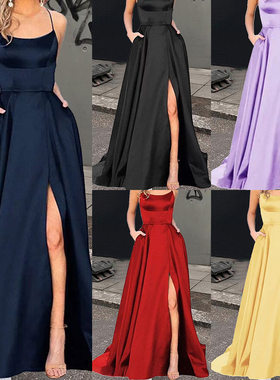 2024 Long Dress Fashion Evening Dress 时尚伴娘团晚礼服