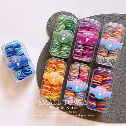 韩国东大门进口儿童宝宝少女彩色小皮筋小揪揪发圈扎头发绳头饰女