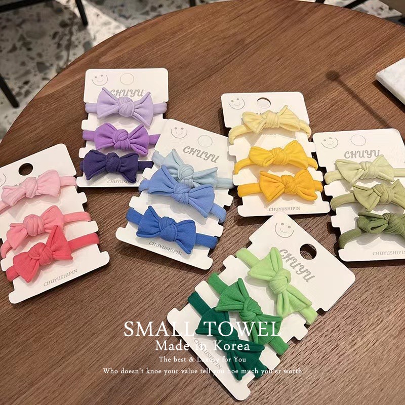 彩色渐变可爱蝴蝶结圈