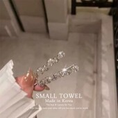 韩国进口陈都灵同款 水晶满钻超闪重工水钻一字夹侧边夹刘海碎发夹