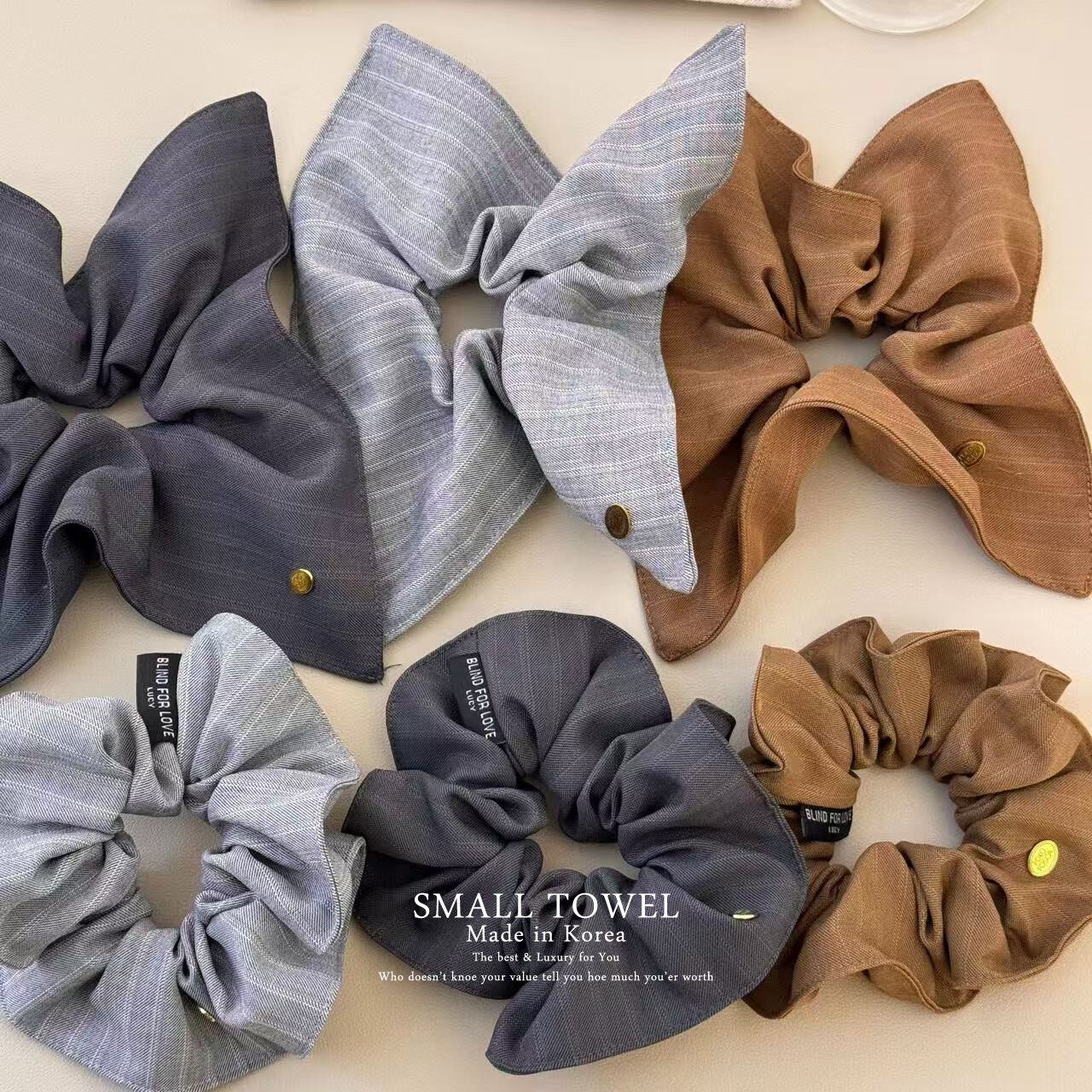 韩国东大门高级法式条纹金标大肠发圈方巾马尾皮筋丸子头发绳发饰,饰品/流行首饰/时尚饰品新,发饰,淘宝优惠券,粉丝福利购,淘宝优惠卷