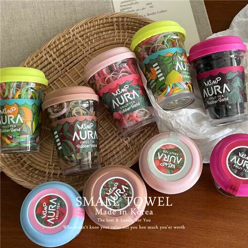 少女儿童简约基础款黑色彩色一次性橡皮筋小发圈头绳发绳百搭发饰