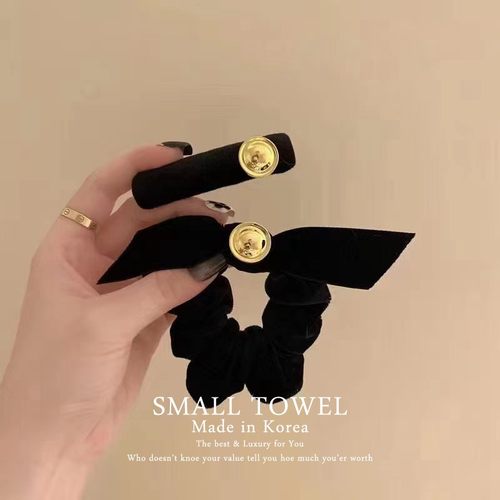 法式高级金豆豆蝴蝶结发饰