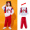 Lion men's and women's white top+red pants