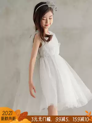 Girls ' dress summer 2021 new puffy yarn skirt big children's princess skirt super fairy summer children's dress skirt