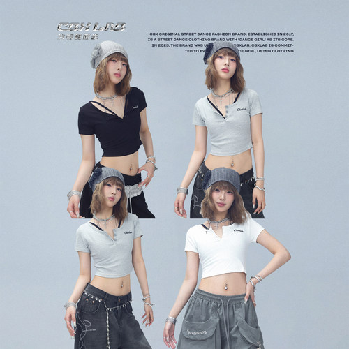 CBXLAB街舞潮牌爵士辣妹欧美T恤