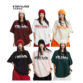 辣妹宽松女上衣跳舞半袖 CBXLAB街舞潮牌多色嘻哈美式 T恤爵士夏季