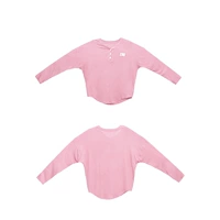 【Spot-One Size】 Розовая ленивая рубашка с длинными рукавами