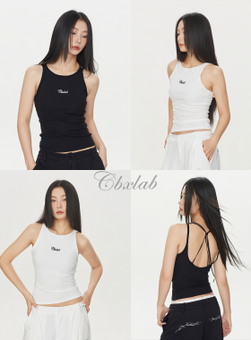 【CBXLAB 3/27晚20点新品买三免一】辣妹抗菌自带胸垫运动吊带女