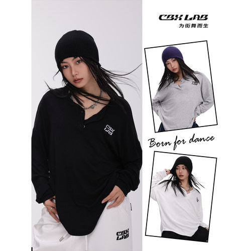 CBXLAB爵士宽松薄款美式长袖T恤