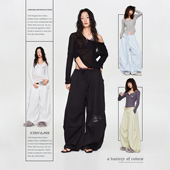 CBXLAB街舞潮牌 潮 长裤 静音速干面料 秋冬山本慵懒垂坠感嘻哈工装