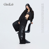 扎染斑驳 嘻哈显瘦运动裤 美式 CBXLAB街舞潮牌黑色做旧 废土休闲裤