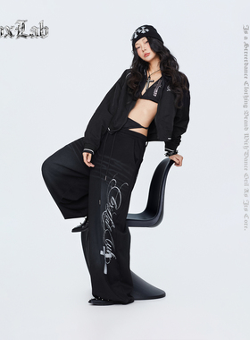 CBXLAB街舞潮牌黑色做旧