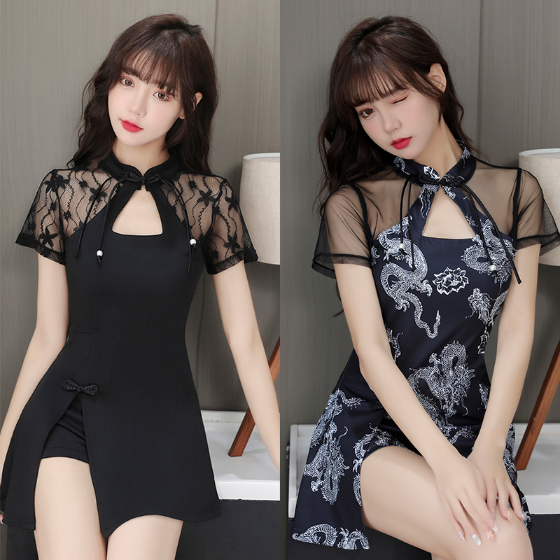 足浴技师工服气质性感改良版旗袍