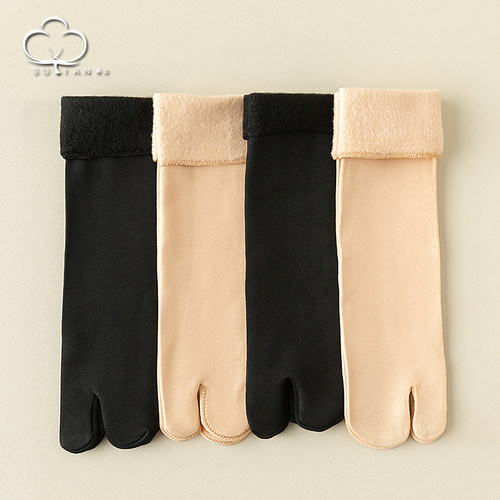 二指袜子情侣款冬季保暖睡眠袜