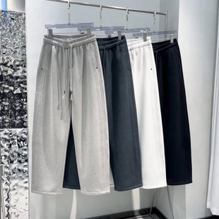 运动直筒长裤 高品质冬季 立体剪裁时尚 卫裤 极简风潮流百搭加绒男士