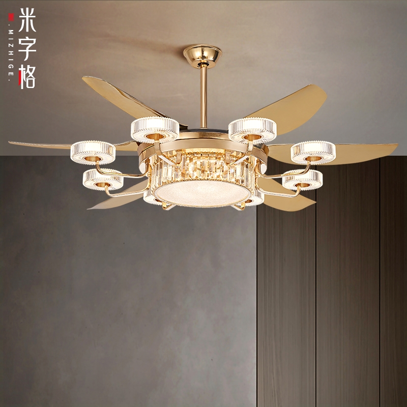 直叶风扇吊灯客厅灯2025新款现代
