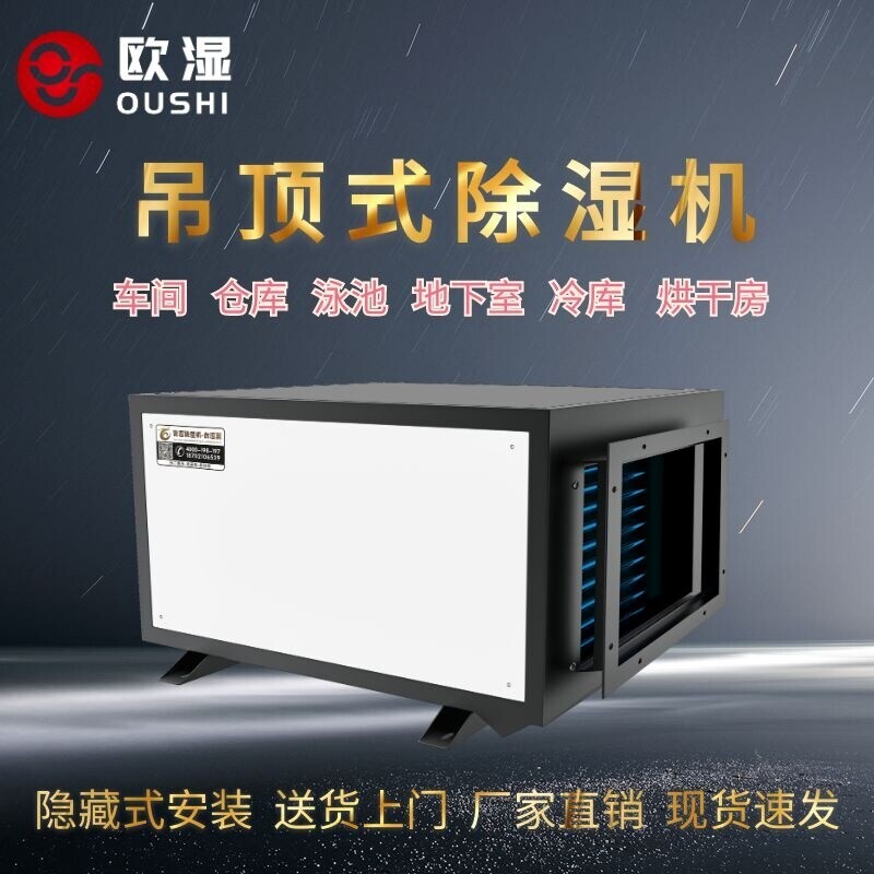 欧湿吊顶除湿机大功率壁挂式地下