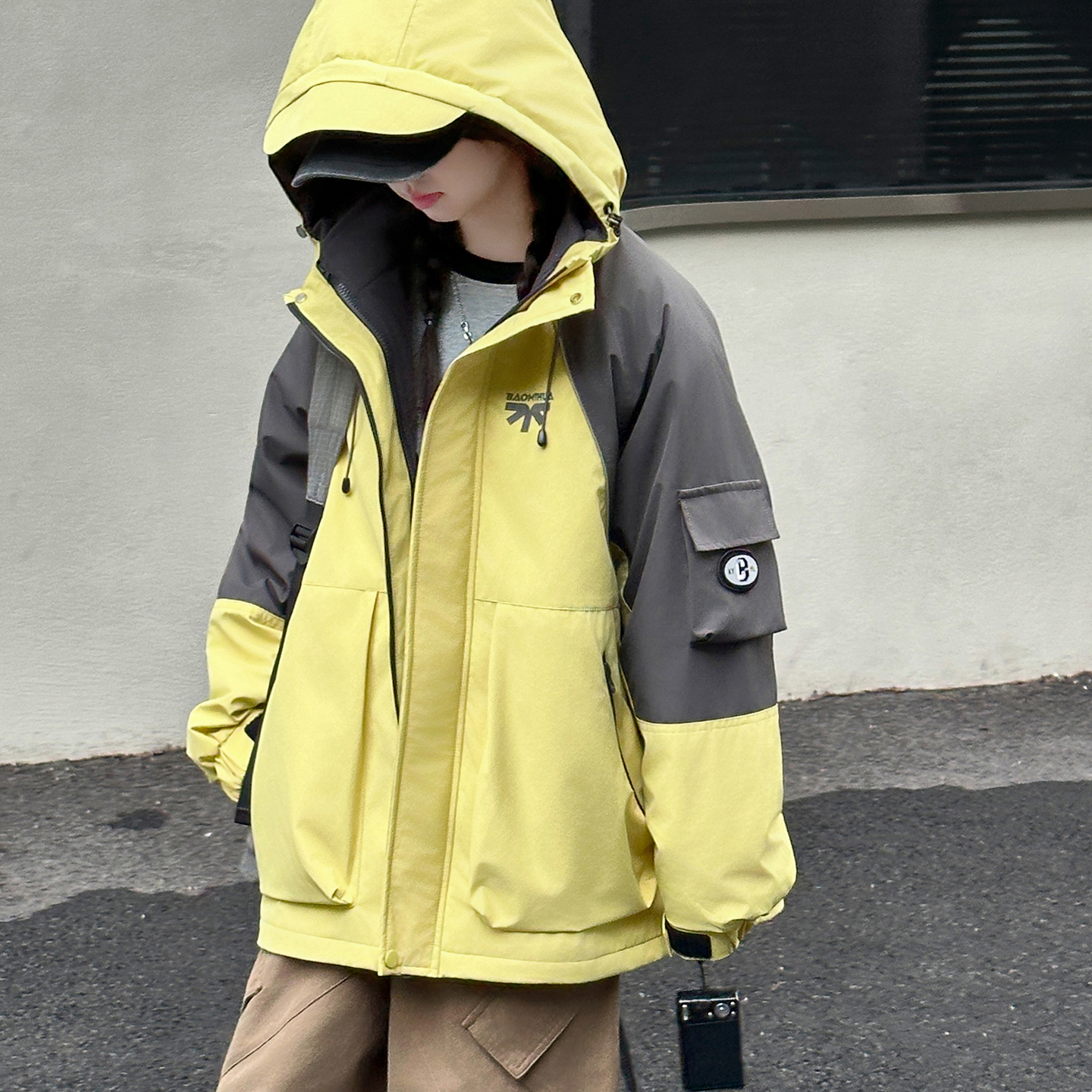 女童冲锋衣三合一可拆卸2025新款秋冬装儿童夹棉加厚大童加绒外套