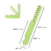 Men's oil comb, portable folding comb, back head, fluffy style comb, texture shaping, travel comb, bangs, women's home use thumbnail 3