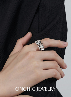 明星同款OnchicOR系列自由系列戒指女小众设计高级感素圈指环轻奢