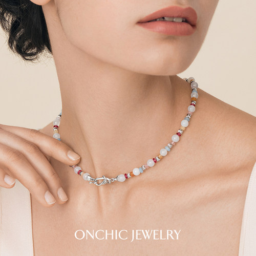 Onchic奇遇海洋项链玛瑙水晶