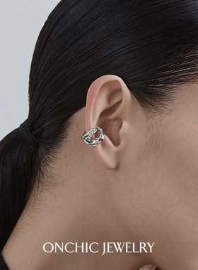 展轩同款OnchicOR系列小众设计感耳环女耳夹无耳洞耳骨夹简约简约