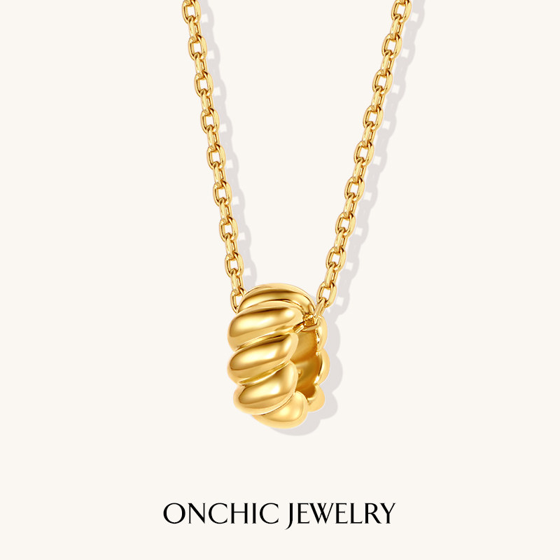 onchic小心诗羊角包项链女小众轻奢高级设计感锁骨链色颈链精致,饰品/流行首饰/时尚饰品新,项链,淘宝优惠券,粉丝福利购,淘宝优惠卷